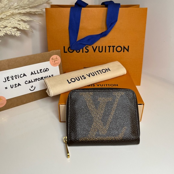 🎀 LOUIS VUITTON Monogram Giant Zippy Coin Purse - Picture 3 of 13